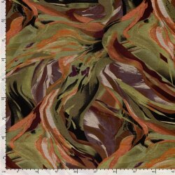 Polyester Viskose Mix Farbrausch - ziegelrot