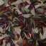 Polyester Viskose Mix gemalte Formen - ziegelrot