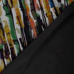 Polyester Viskose Mix Farbkunst - grün