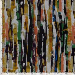 Polyester Viskose Mix Farbkunst - grün