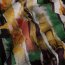 Polyester Viskose Mix Farbkunst - grün