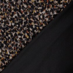 Polyester Viskose Mix Tupfen - ocker