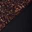 Polyester Viskose Mix Leolook - schwarz/ziegelbraun