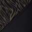 Polyester Viskose Mix Wellen Streifen - kaltbraun