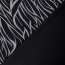 Polyester Viskose Mix Wellen Streifen - schwarz