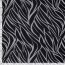 Polyester Viskose Mix Wellen Streifen - schwarz
