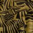 Polyester Viskose Mix Streifen Formen - ockergelb