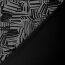 Polyester Viskose Mix Streifen Formen - schwarz