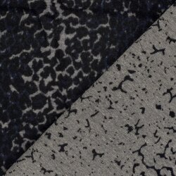 Jacquard gebürstet Leo - blau