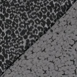 JACQUARD BRUSHED LEOPARD - creme