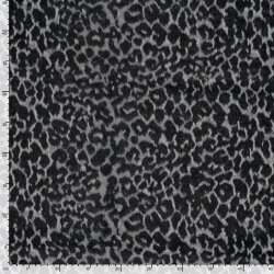 JACQUARD BRUSHED LEOPARD - creme