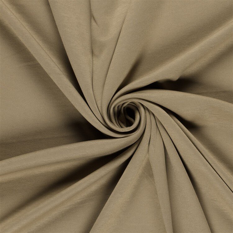 Baumwolljersey Uni - eiche