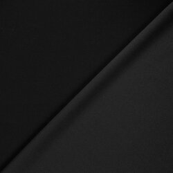 Polyester Viskose Jersey Uni - schwarz