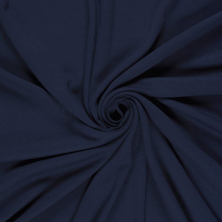 Baumwolljersey Uni - dunkelblau