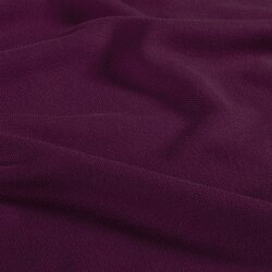 Baumwolljersey Uni - dunkeltraube