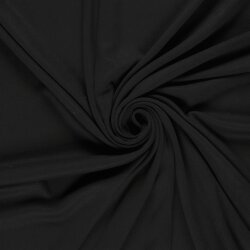 Baumwolljersey Uni - schwarz