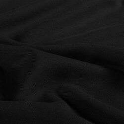 Baumwolljersey Uni - schwarz