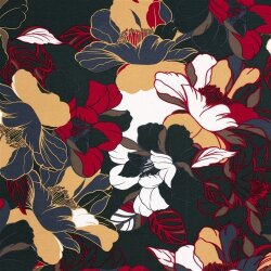 Viskose Nylon Crêpe Blumen