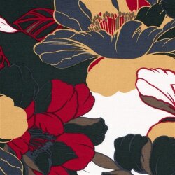 Viskose Nylon Crêpe Blumen