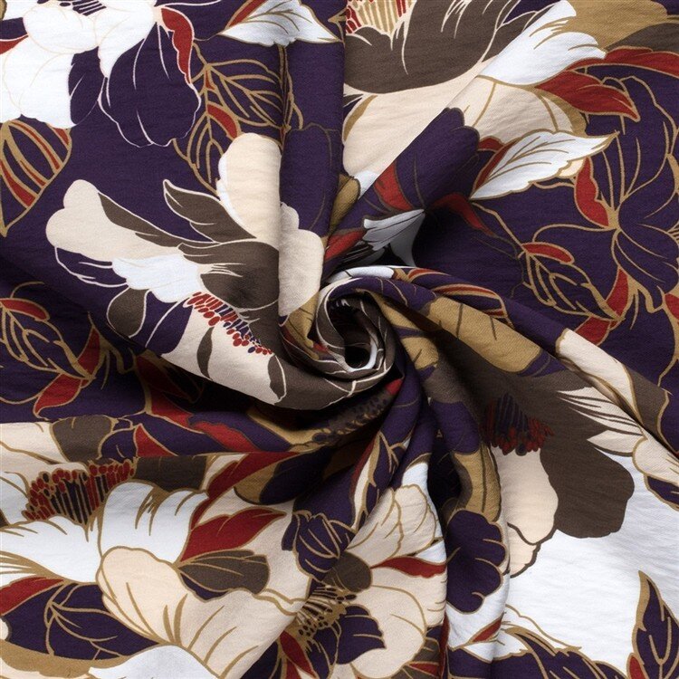 Viskose Nylon Crêpe Blumen