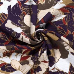 Viskose Nylon Crêpe Blumen