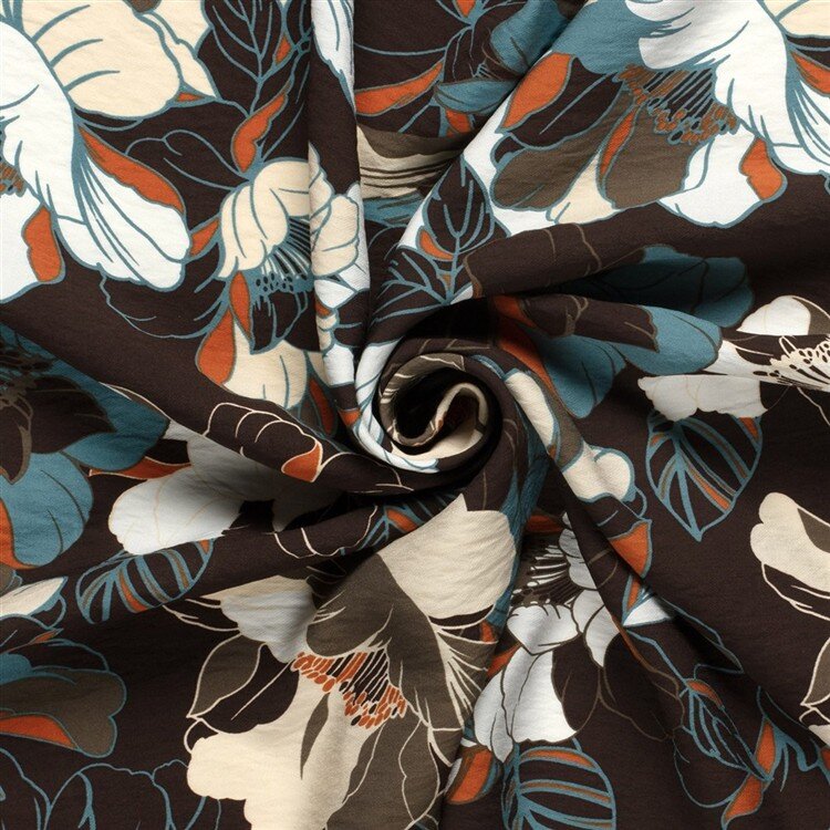 Viskose Nylon Crêpe Blumen