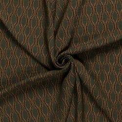 Viskose Nylon Crêpe Wabenmuster - dunkeloliv