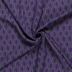Viskose Nylon Crêpe Wabenmuster - dunkellila