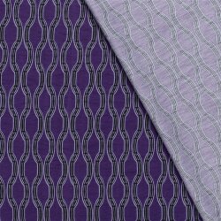 Viskose Nylon Crêpe Wabenmuster - dunkellila