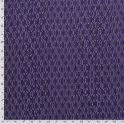 Viskose Nylon Crêpe Wabenmuster - dunkellila