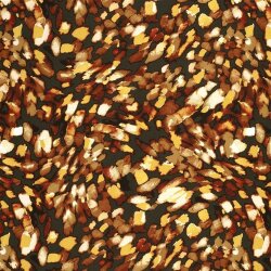 Viskose Nylon Crêpe Pinseltupfen - dunkeloliv