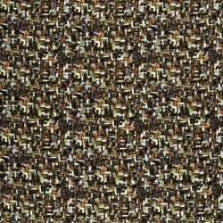 Viskose Nylon Crêpe wilde bunte Striche - braun