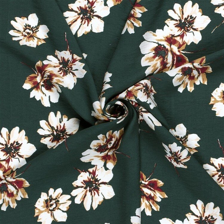 Viskose Nylon Crêpe Blumen