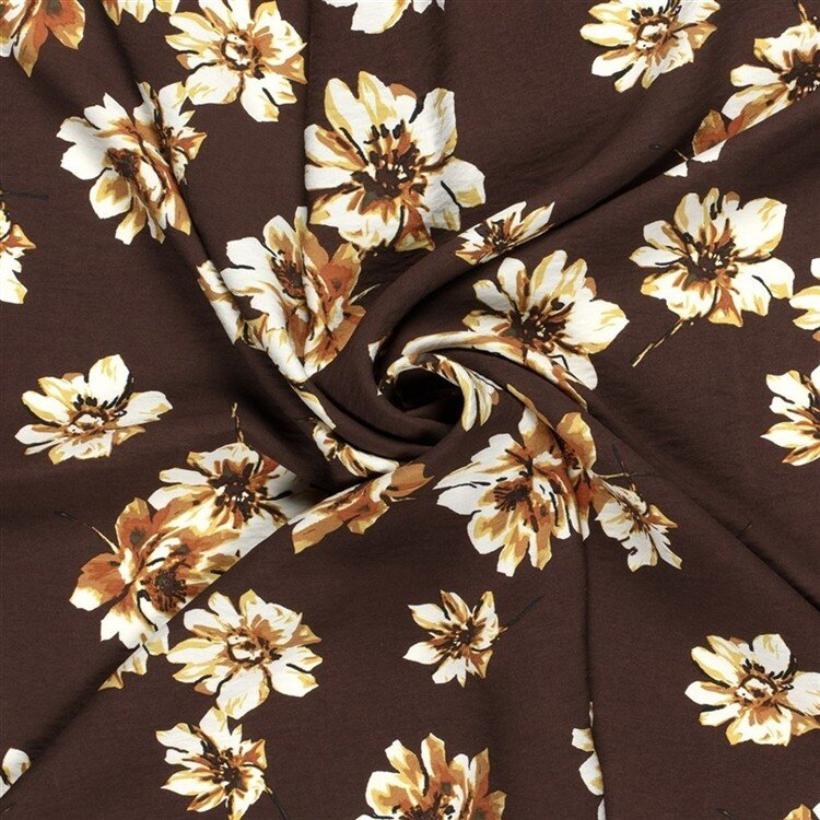 Viskose Nylon Crêpe Blumen