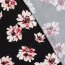 Viskose Nylon Crêpe Blumen schwarz