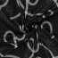 Satin Jacquard- schwarz