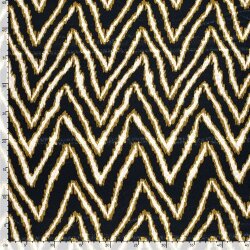 Satin Jacquard - dunkelblau