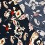 Viskose Crêpe Paisley - dunkelblau