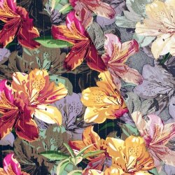 Viskose Crêpe Lurex FLOW - dunkelblau