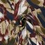 Satin Duchesse Blumen - dunkelblau