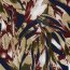 Satin Duchesse Blumen - dunkelblau