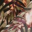 Satin Duchesse Blumen - schwarz