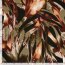 Satin Duchesse Blumen - schwarz