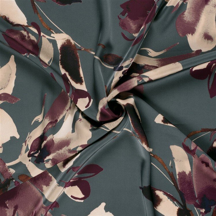 Satin Duchesse Blumen