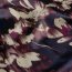 Satin Duchesse Blumen - dunkelblau