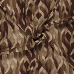 Satin Duchesse Zopfmuster - beigegrau
