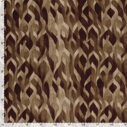 Satin Duchesse Zopfmuster - beigegrau