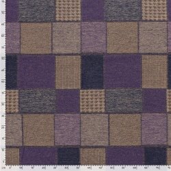 Jacquard Patchwork  - dunkelblau