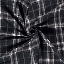 Polyesterstoff Jacquard Karomuster - dunkelblau