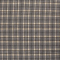 Polyesterstoff Jacquard Karomuster (EX 2225) - schwarz